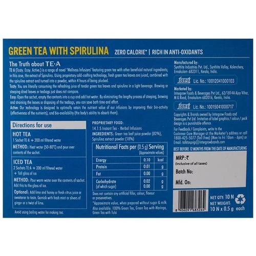 Sprig Tea Green Tea With Spirulina, 10 pcs Carton Box-2.webp